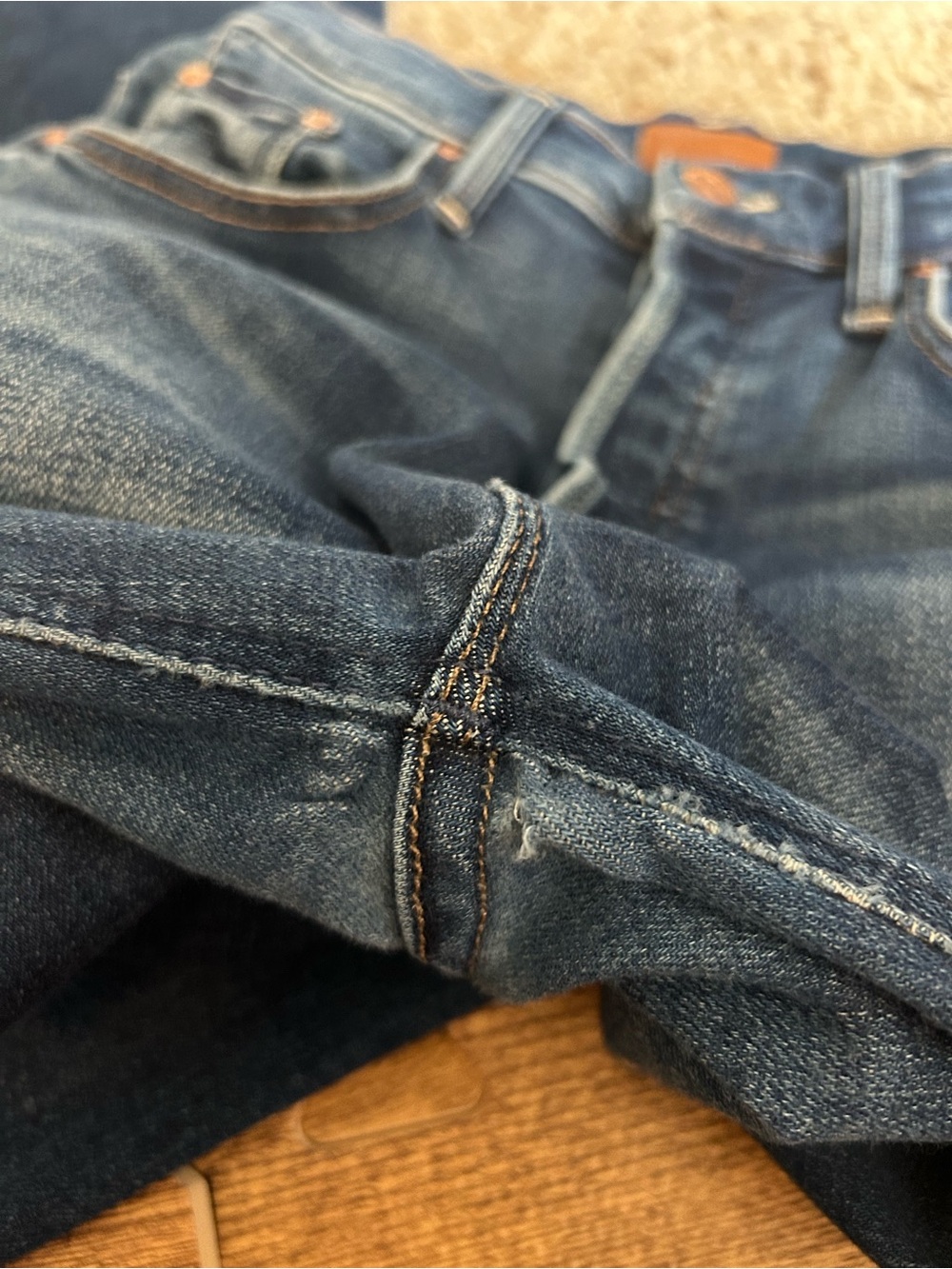 Mother The Tripper‎ Ankle Fray Change is in the Air Sz 25 Medium Wash - Picture 10 of 10